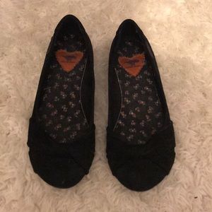 Black Rocket Dog Flats